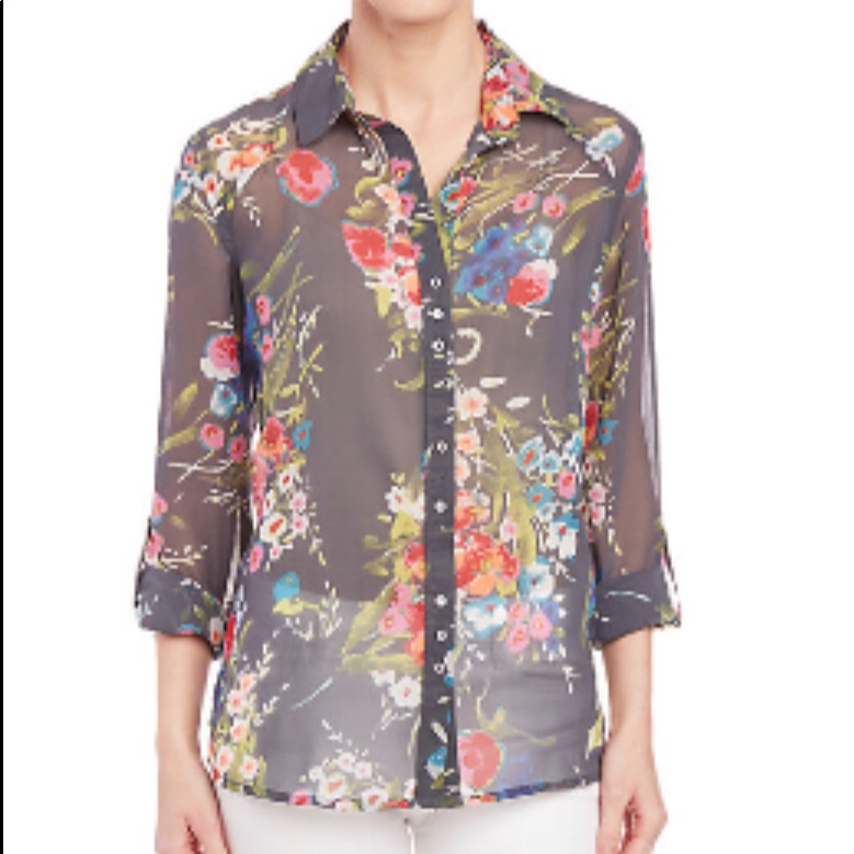 Kut From The Kloth Mesh Blouse Size Medium